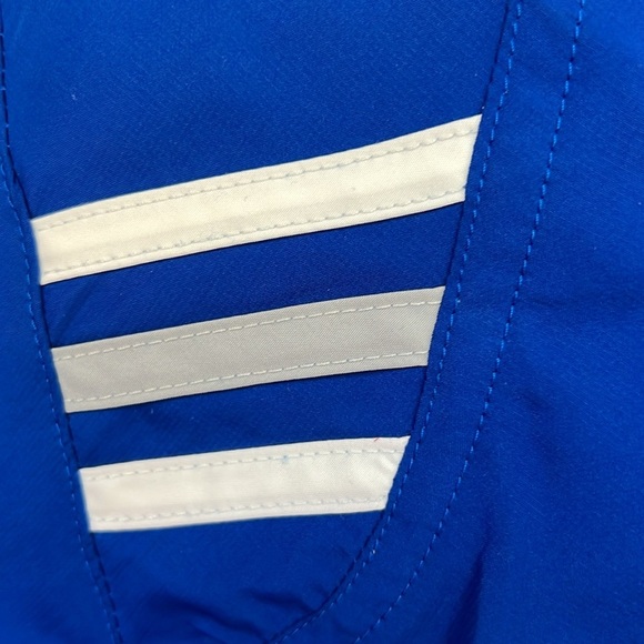 Seton Hall Pirates Track Jacket Baggy 1/4 Zip Adidas Blue/White Climaproof Large - Picture 8 of 11